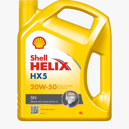 Foto del envase de Shell Helix HX5 20W-50